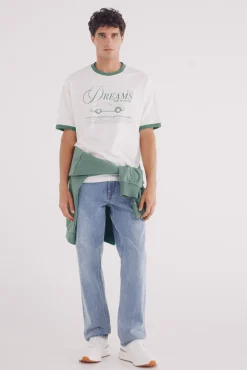 Camiseta contraste stay dreams