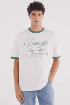 Camiseta contraste stay dreams