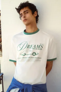 Camiseta contraste stay dreams