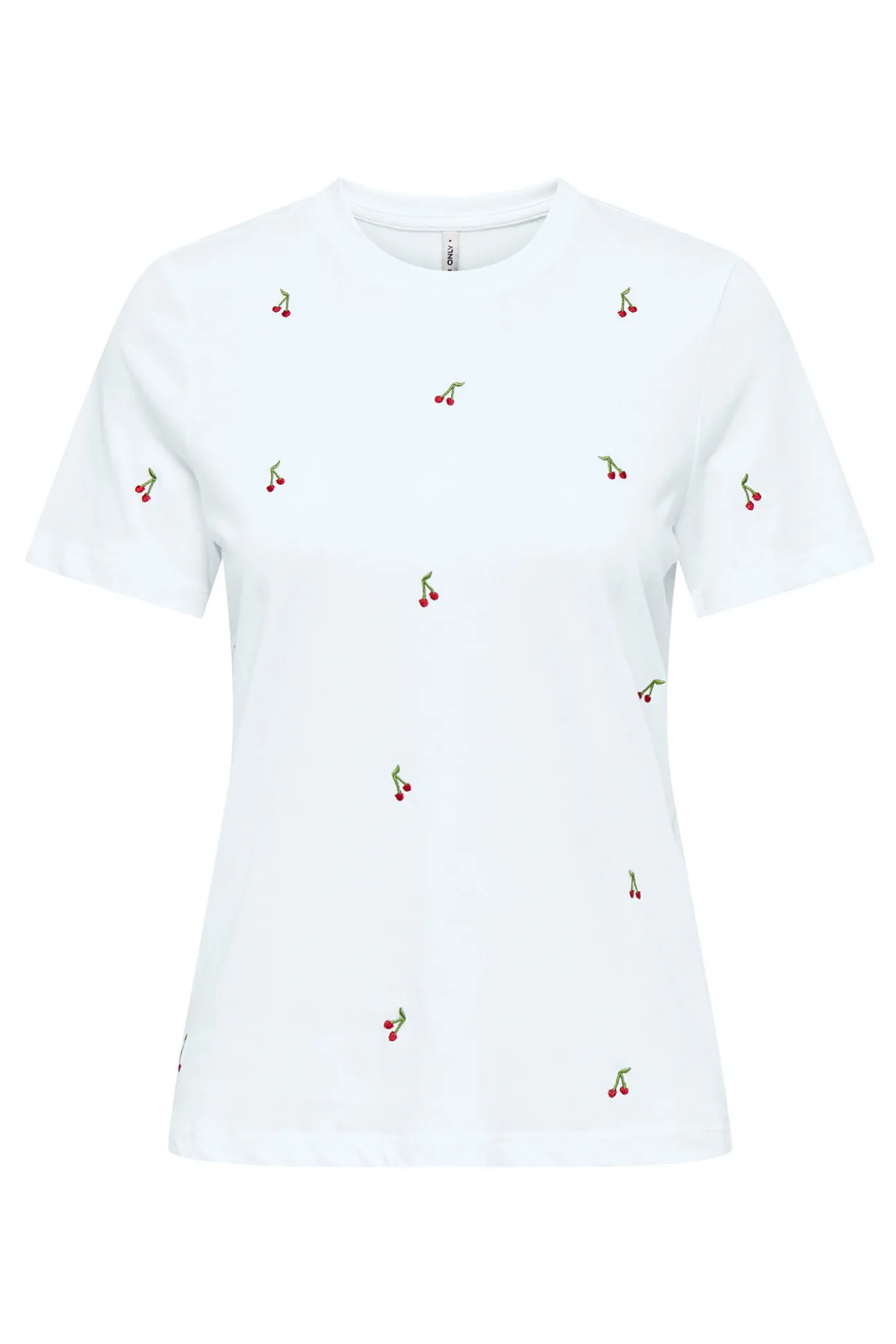 Camiseta de manga corta detalle bordados