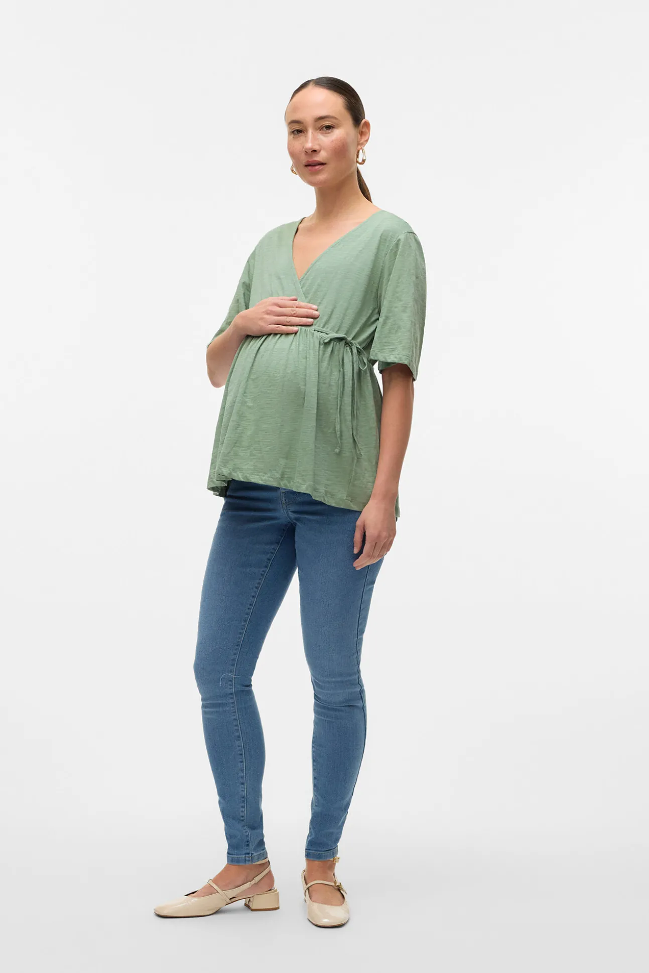 Camiseta de manga corta maternity y lactancia