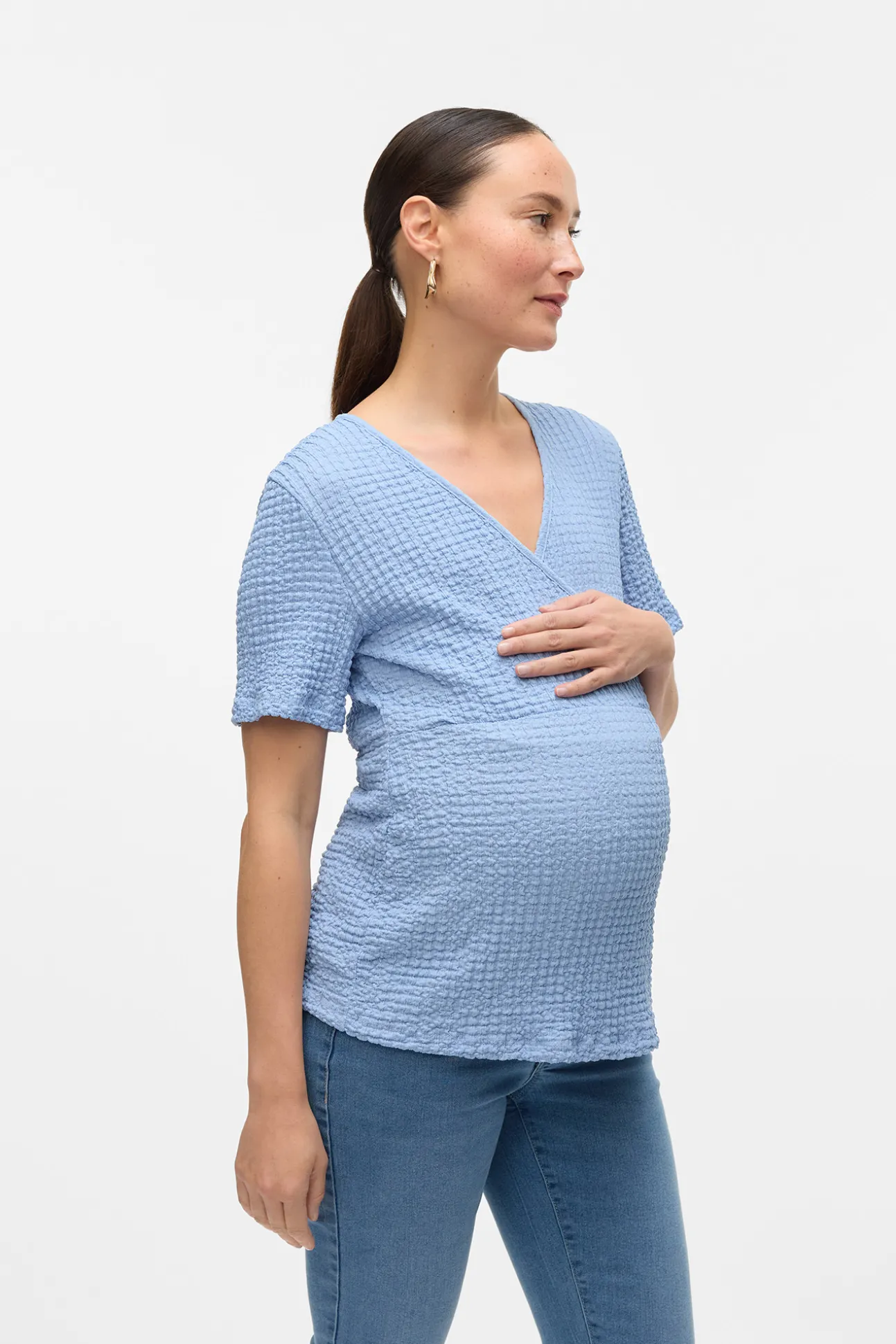 Camiseta de manga corta maternity y lactancia