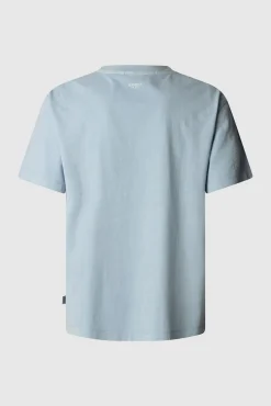 Camiseta de manga corta teñida en prenda.