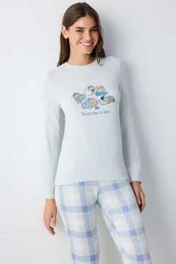 Camiseta de pijama manga larga