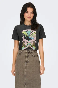 Camiseta estampada de manga corta