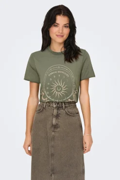 Camiseta estampada de manga corta