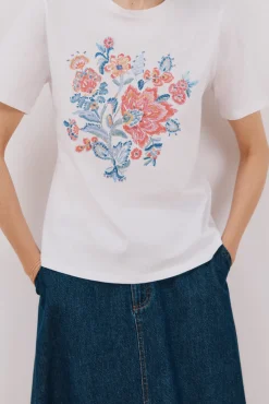 Camiseta estampado floral