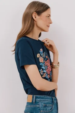 Camiseta estampado floral