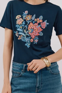 Camiseta estampado floral