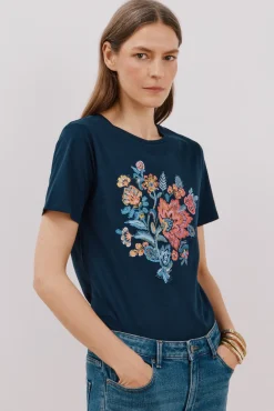 Camiseta estampado floral