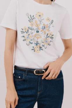 Camiseta estampado floral