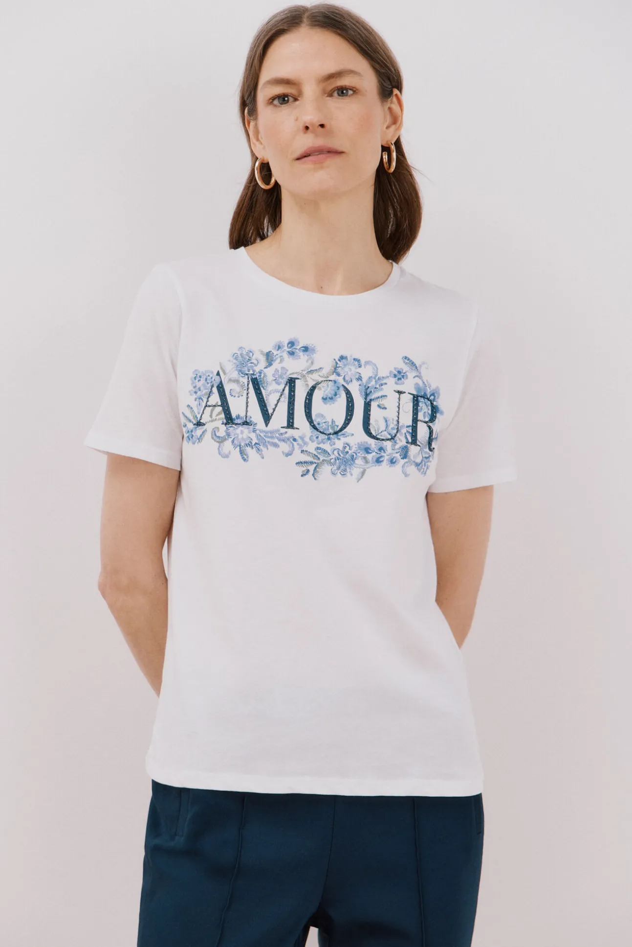 Camiseta estampado floral