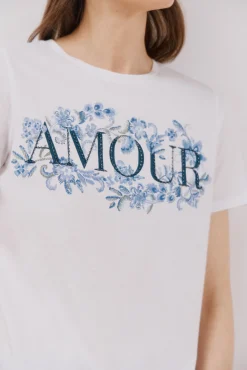 Camiseta estampado floral