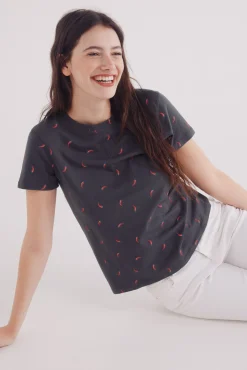 Camiseta estampado frutas