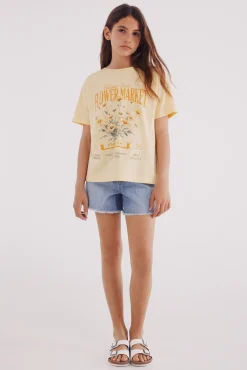 Camiseta flores niña
