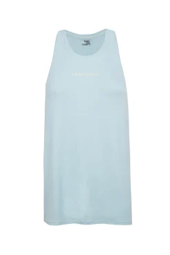 Camiseta fluida modal azul claro