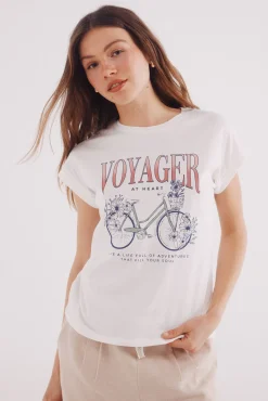 Camiseta gráfica flores