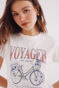 Camiseta gráfica flores