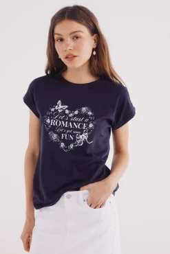 Camiseta gráfica flores