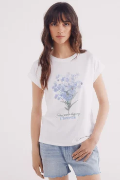 Camiseta gráfica flores