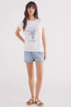 Camiseta gráfica flores