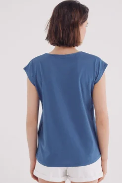 Camiseta gráfica lace cuello