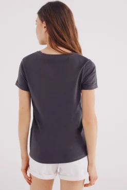Camiseta gráfica marina