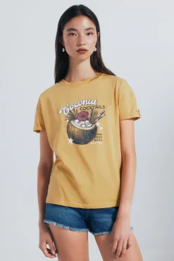 Camiseta gráfica tropical