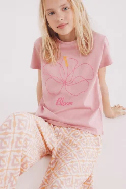 Camiseta hibiscus niña