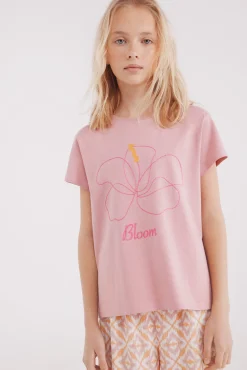 Camiseta hibiscus niña