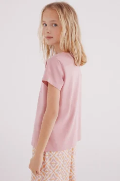 Camiseta hibiscus niña