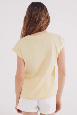 Camiseta hombros crochet