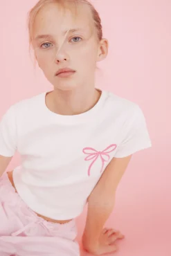 Camiseta lazo niña