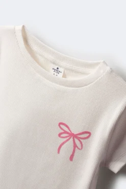 Camiseta lazo niña