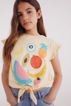 Camiseta lentejuelas niña