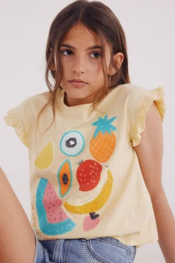 Camiseta lentejuelas niña