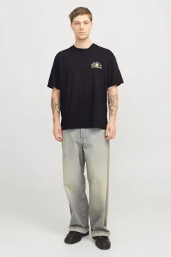 Camiseta loose fit manga corta