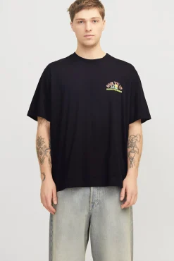 Camiseta loose fit manga corta