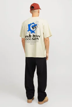 Camiseta loose fit manga corta