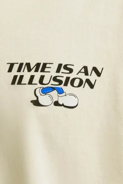 Camiseta loose fit manga corta