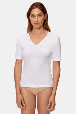 Camiseta manga corta 100% algodón térmica con doble capa