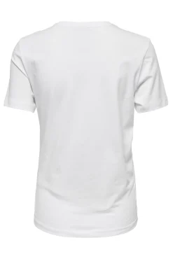 Camiseta manga corta premamá, 100% algodón y diseño frontal.