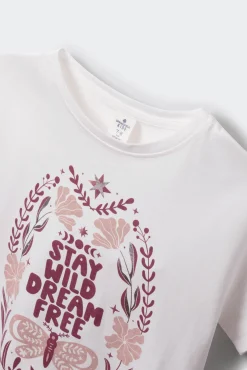 Camiseta manga corta Stay wild niña