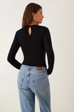Camiseta manga larga modal con mesh