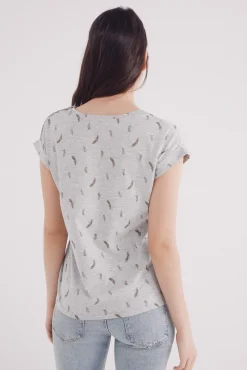Camiseta manga vuelta botones hombro