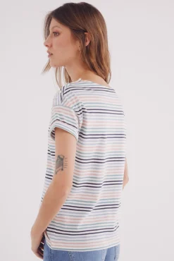 Camiseta manga vuelta botones hombro