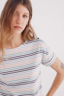 Camiseta manga vuelta botones hombro