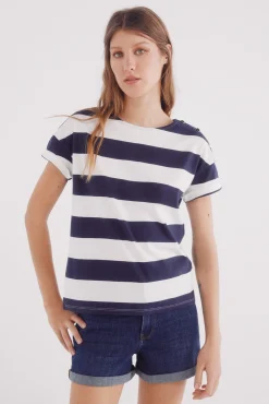 Camiseta manga vuelta botones hombro