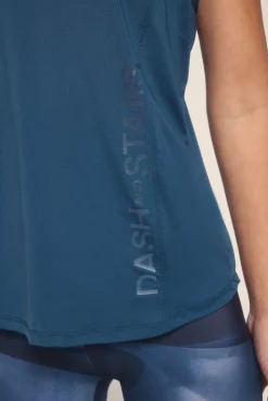 Camiseta microfibra halter azul
