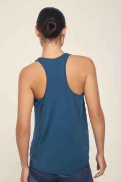 Camiseta microfibra halter azul